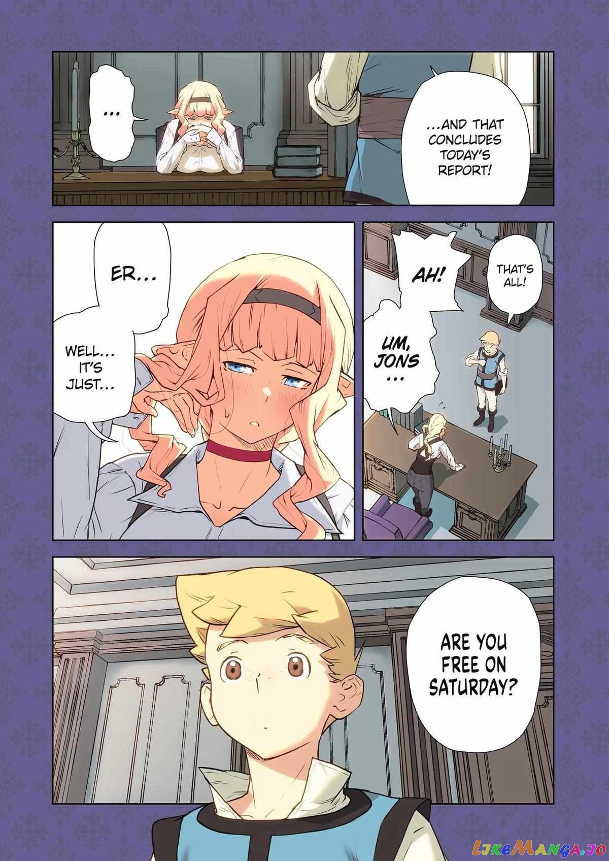 Even The Captain Knight, Miss Elf, Wants To Be A Maiden. chapter 13 - page 2