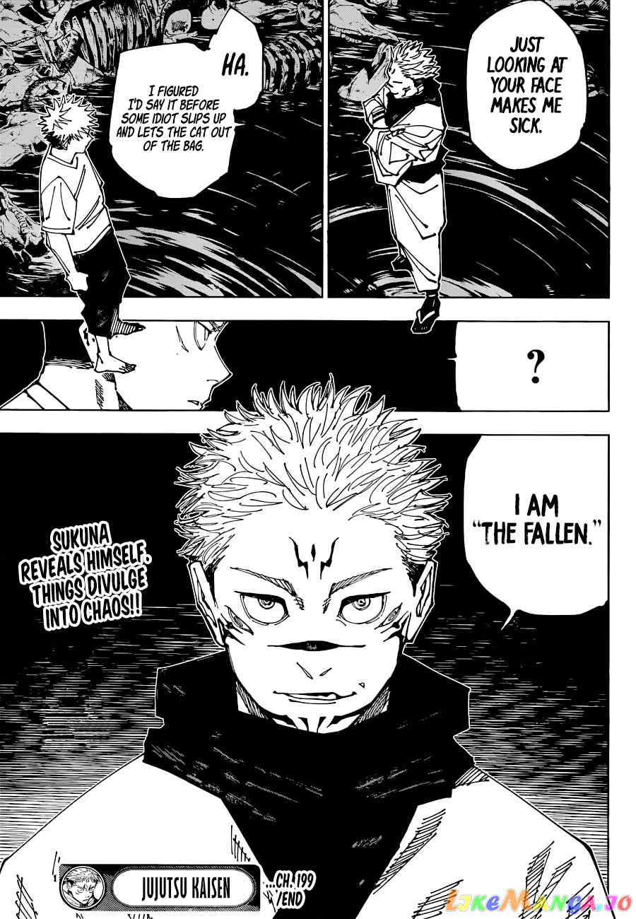 Jujutsu Kaisen chapter 199 - page 20