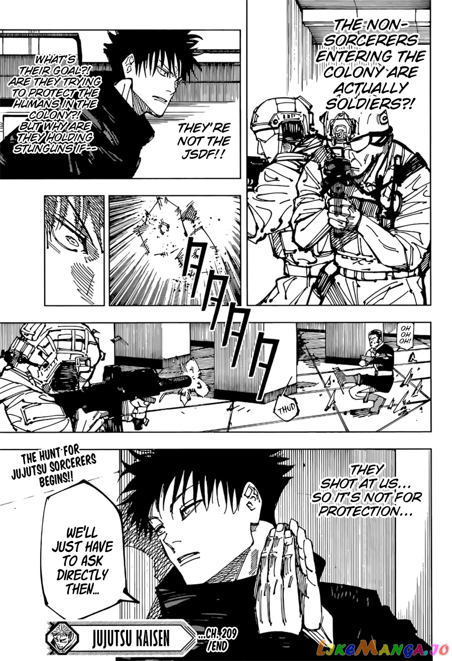 Jujutsu Kaisen chapter 209 - page 20