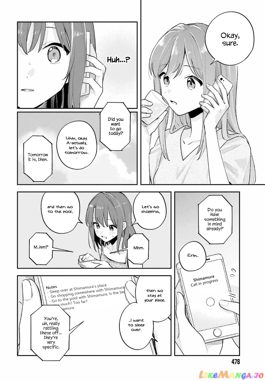 Adachi To Shimamura (Moke Yuzuhara) chapter 29 - page 8