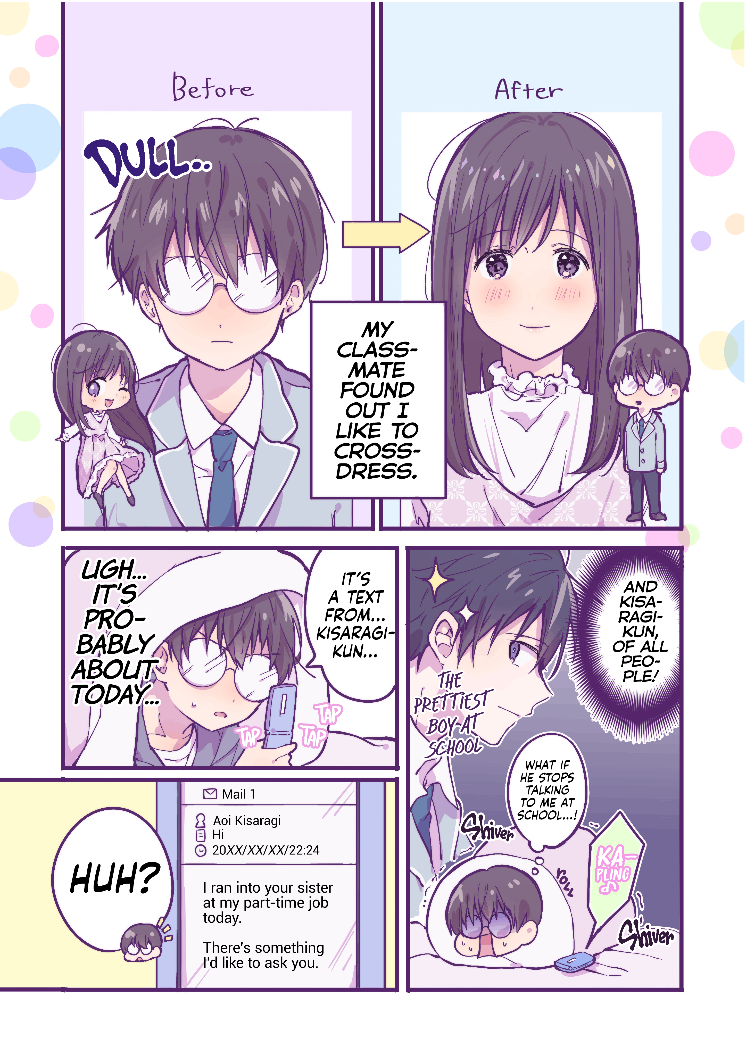 A First-Year High School Boy Whose Hobby Is Cross-Dressing chapter 2 - page 1