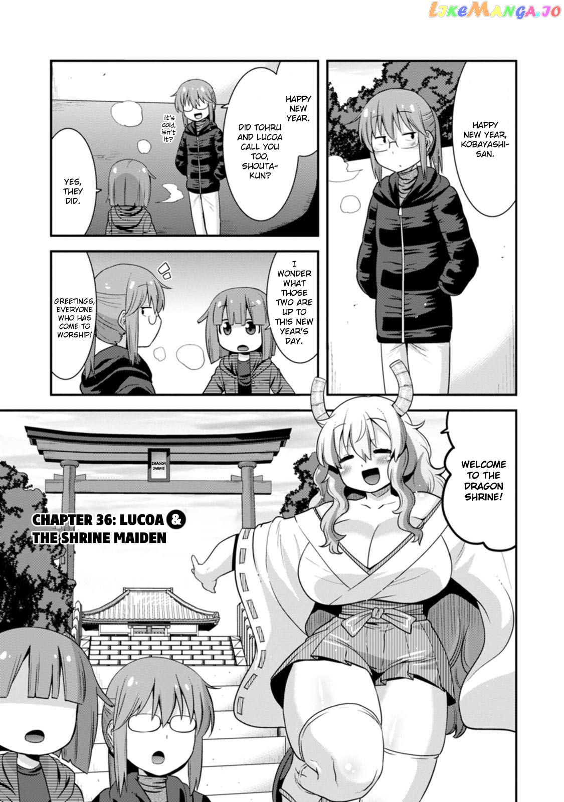 Miss Kobayashi's Dragon Maid: Lucoa is my xx chapter 36 - page 1