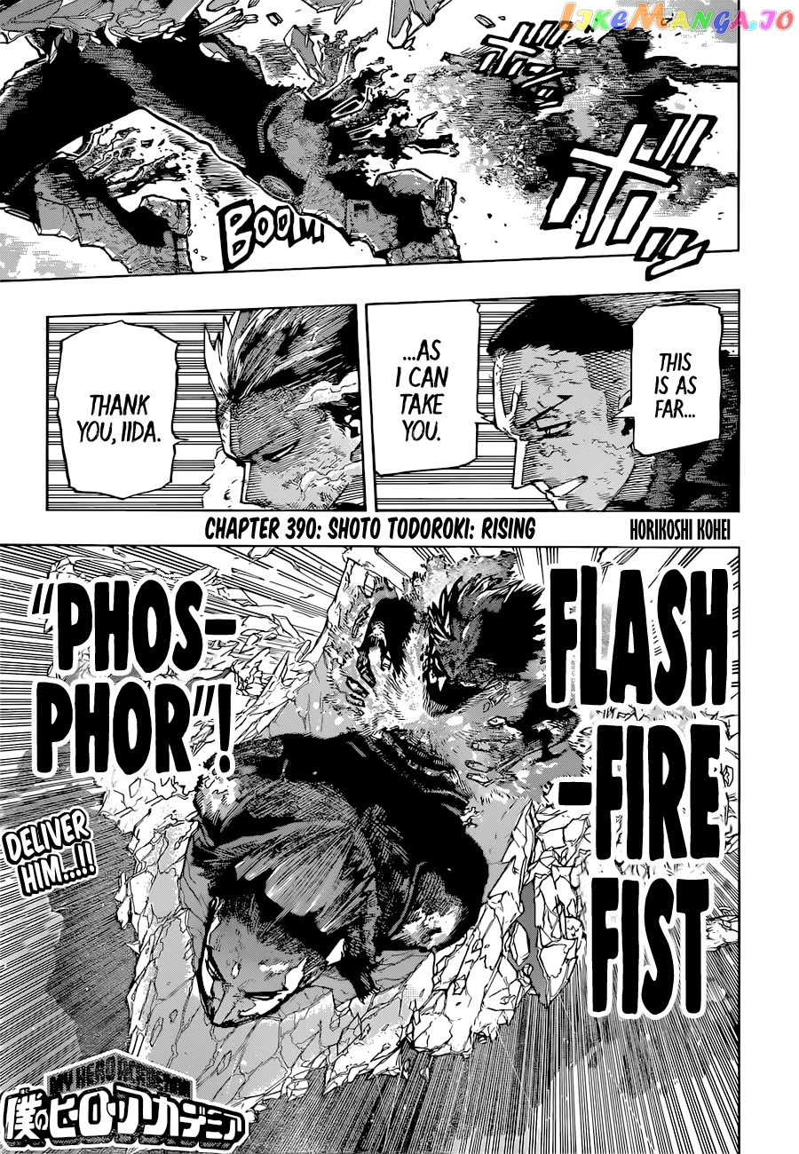 Boku No Hero Academia chapter 390 - page 1