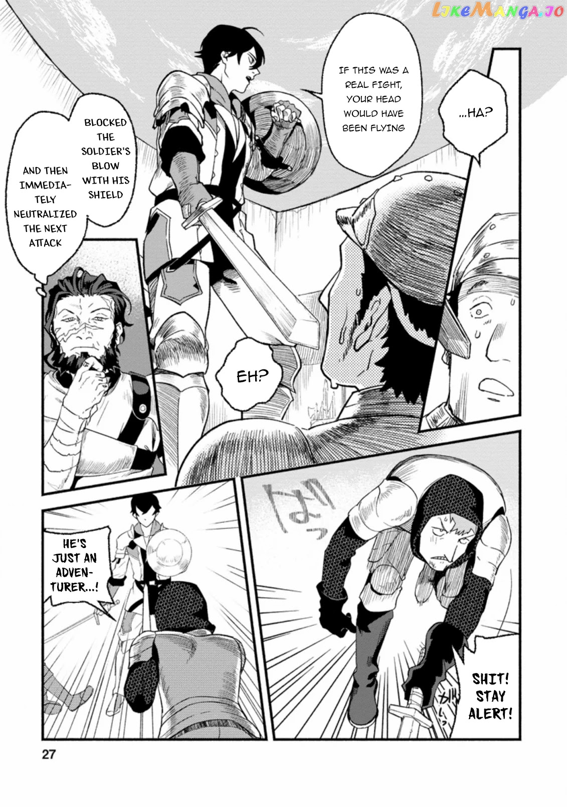 Sono Monban, Saikyou Nitsuki Tsuihou Sareta Bougyo Ryoku 9999 No Senshi, Outo No Monban Toshite Musou Suru chapter 1 - page 26