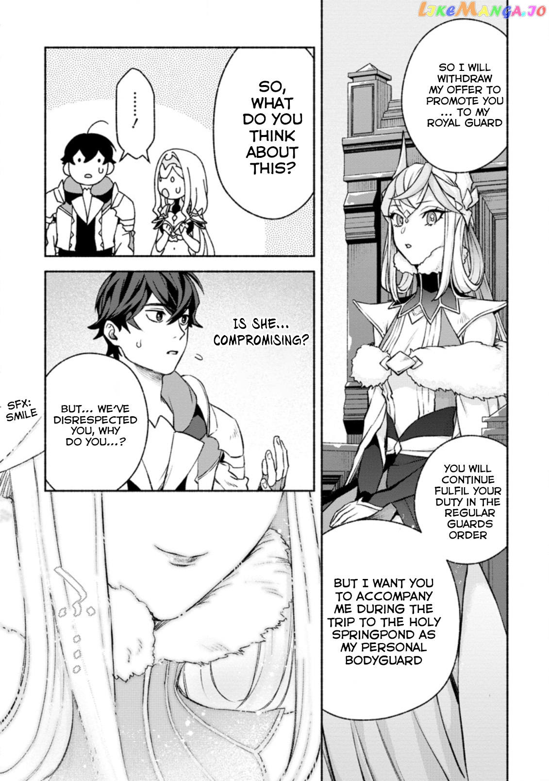 Sono Monban, Saikyou Nitsuki Tsuihou Sareta Bougyo Ryoku 9999 No Senshi, Outo No Monban Toshite Musou Suru chapter 14.3 - page 5