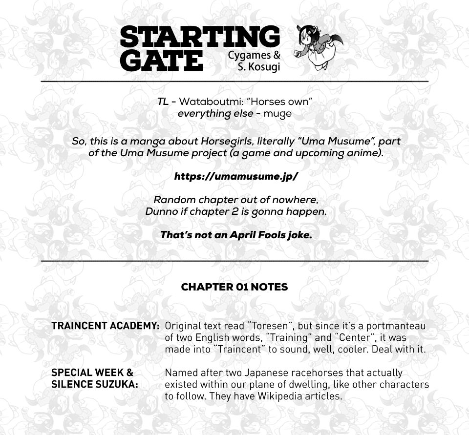 Starting Gate! Uma Musume Pretty Derby chapter 1 - page 34