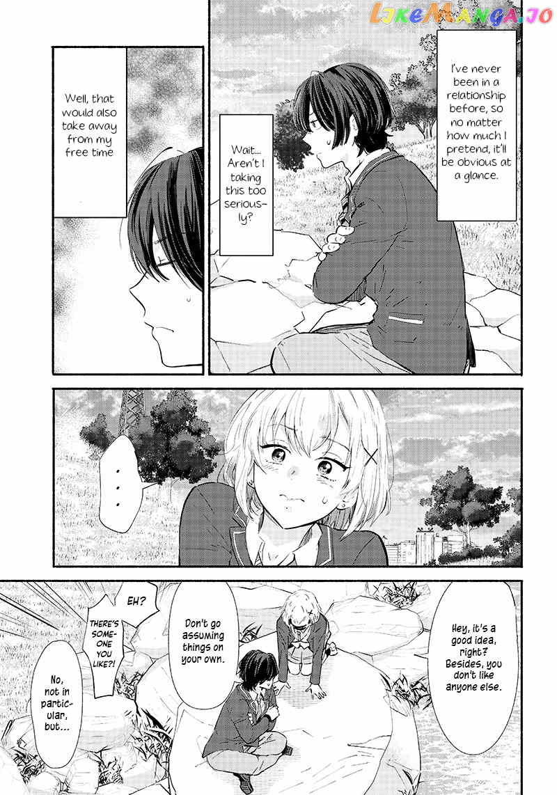 Nee, Mou Isso Tsukiacchau Osananajimi No Bishoujo Ni Tanomarete, Camo Kareshi Hajimemashita chapter 2 - page 3