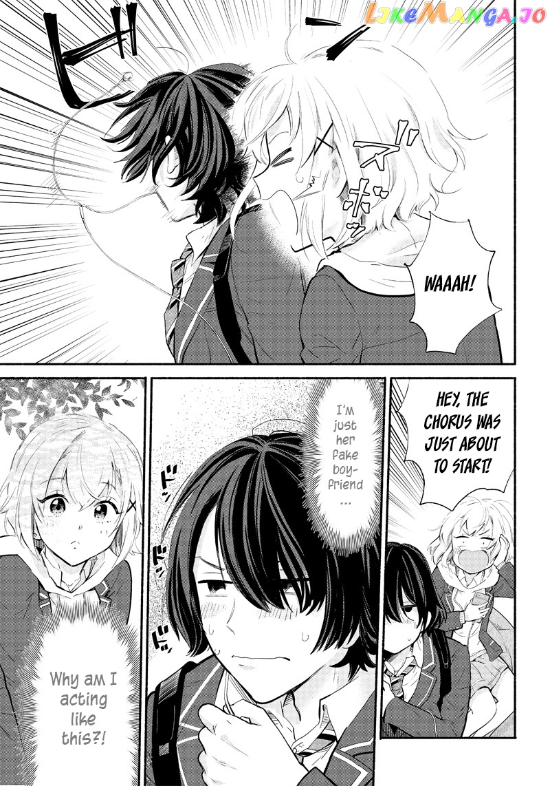 Nee, Mou Isso Tsukiacchau Osananajimi No Bishoujo Ni Tanomarete, Camo Kareshi Hajimemashita chapter 3 - page 9