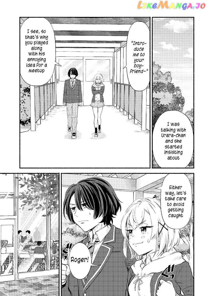 Nee, Mou Isso Tsukiacchau Osananajimi No Bishoujo Ni Tanomarete, Camo Kareshi Hajimemashita chapter 5 - page 9