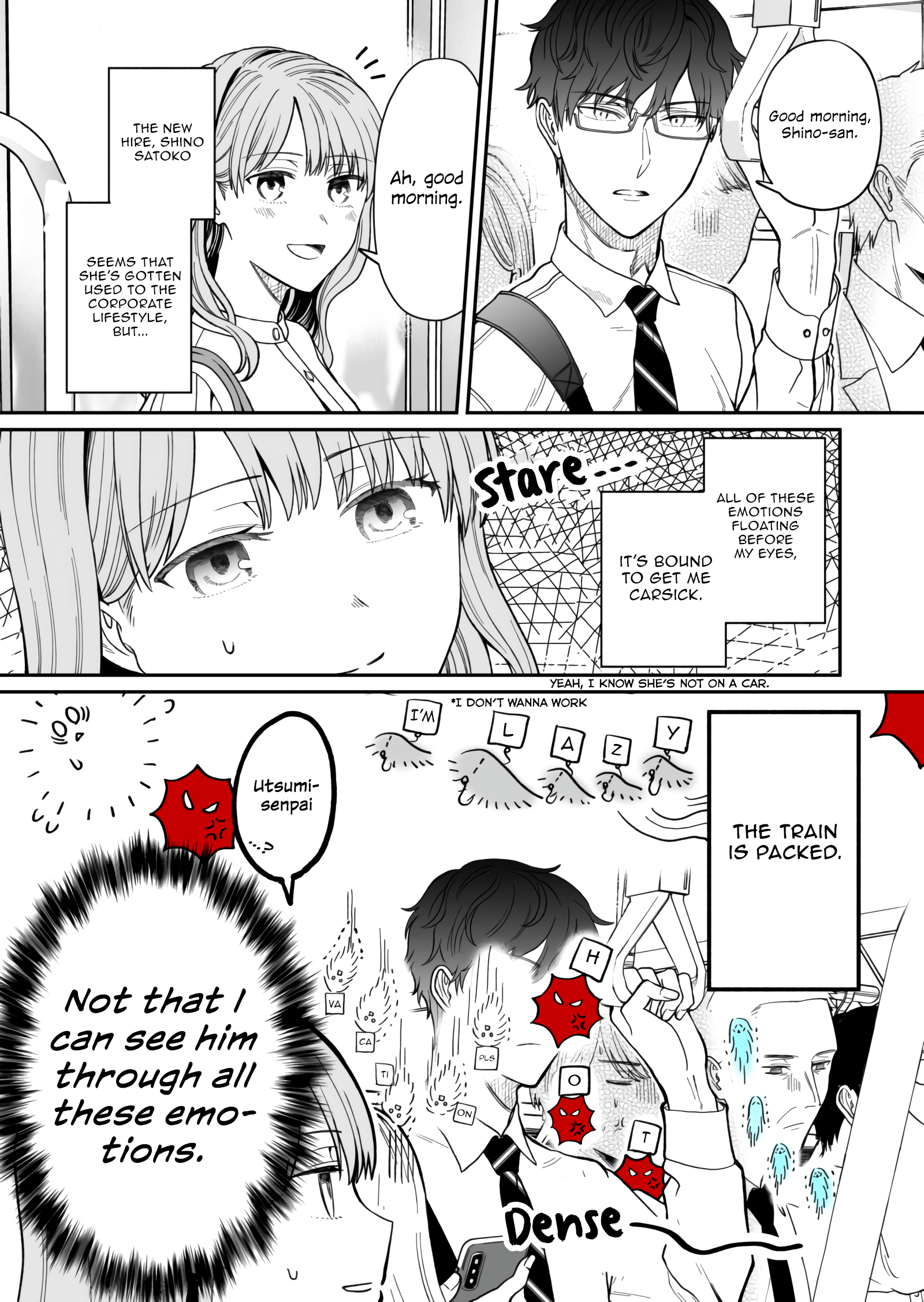 The New-Hire Who Could "Read" Emotions and the Unsociable Senpai chapter 12 - page 1