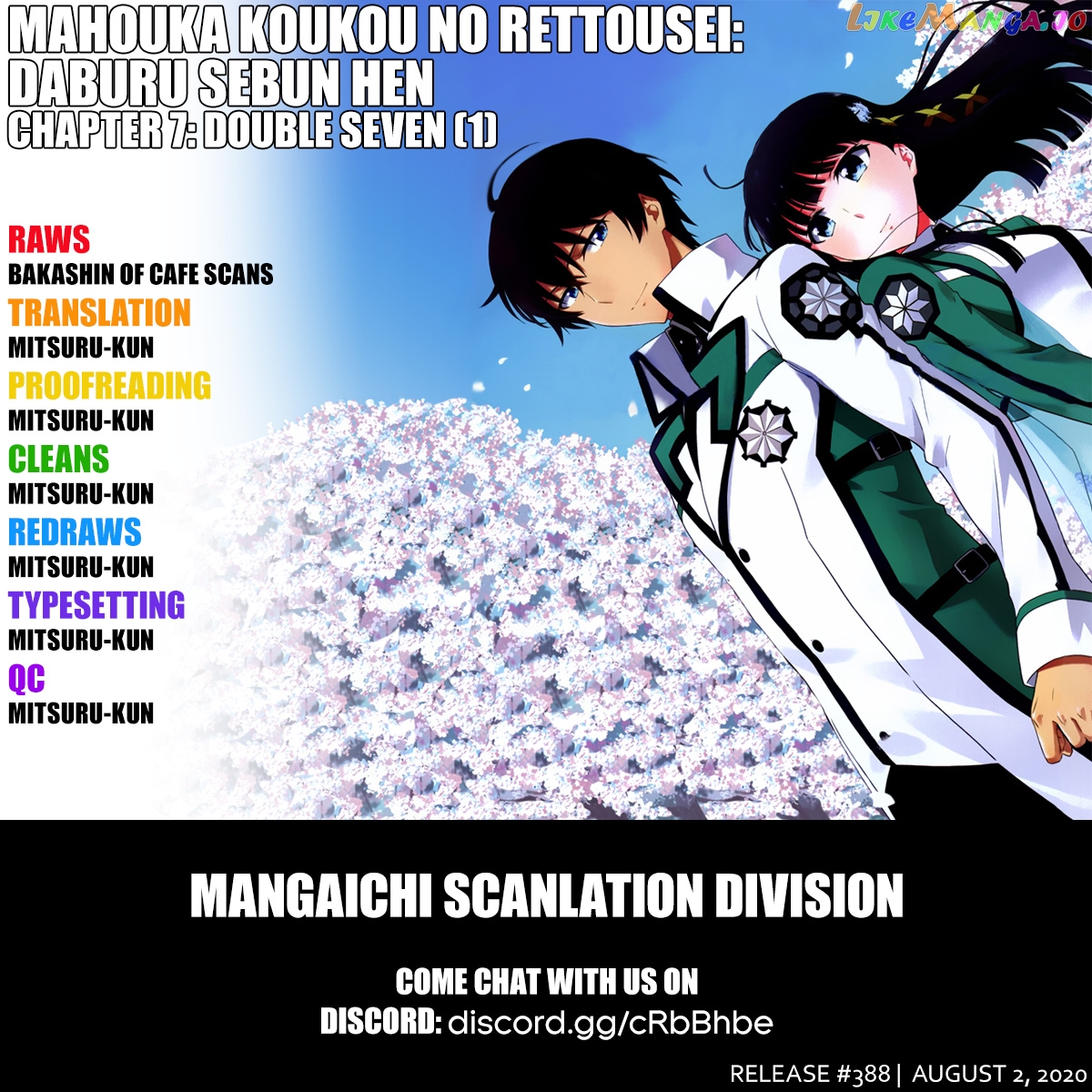 Mahouka Koukou No Rettousei – Double Seven Hen chapter 7 - page 1