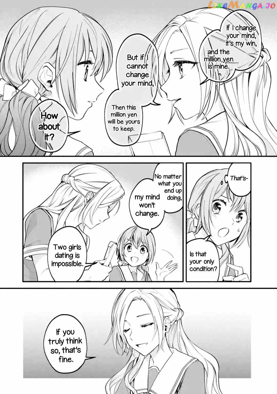 A Yuri Story About A Girl Who Insists “it’s Impossible For Two Girls To Get Together” Completely Falling Within 100 Days chapter 1 - page 25