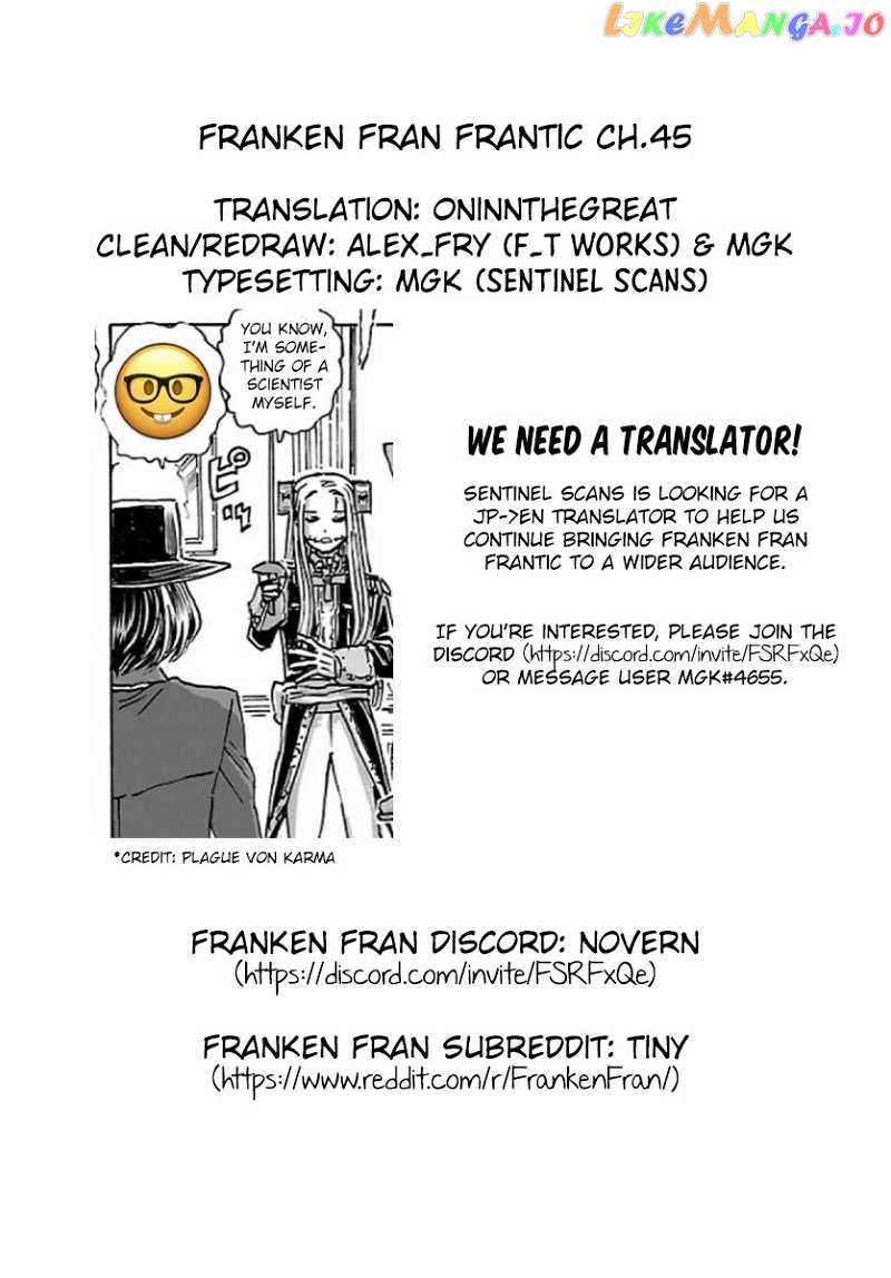 Franken Fran Frantic chapter 45 - page 24