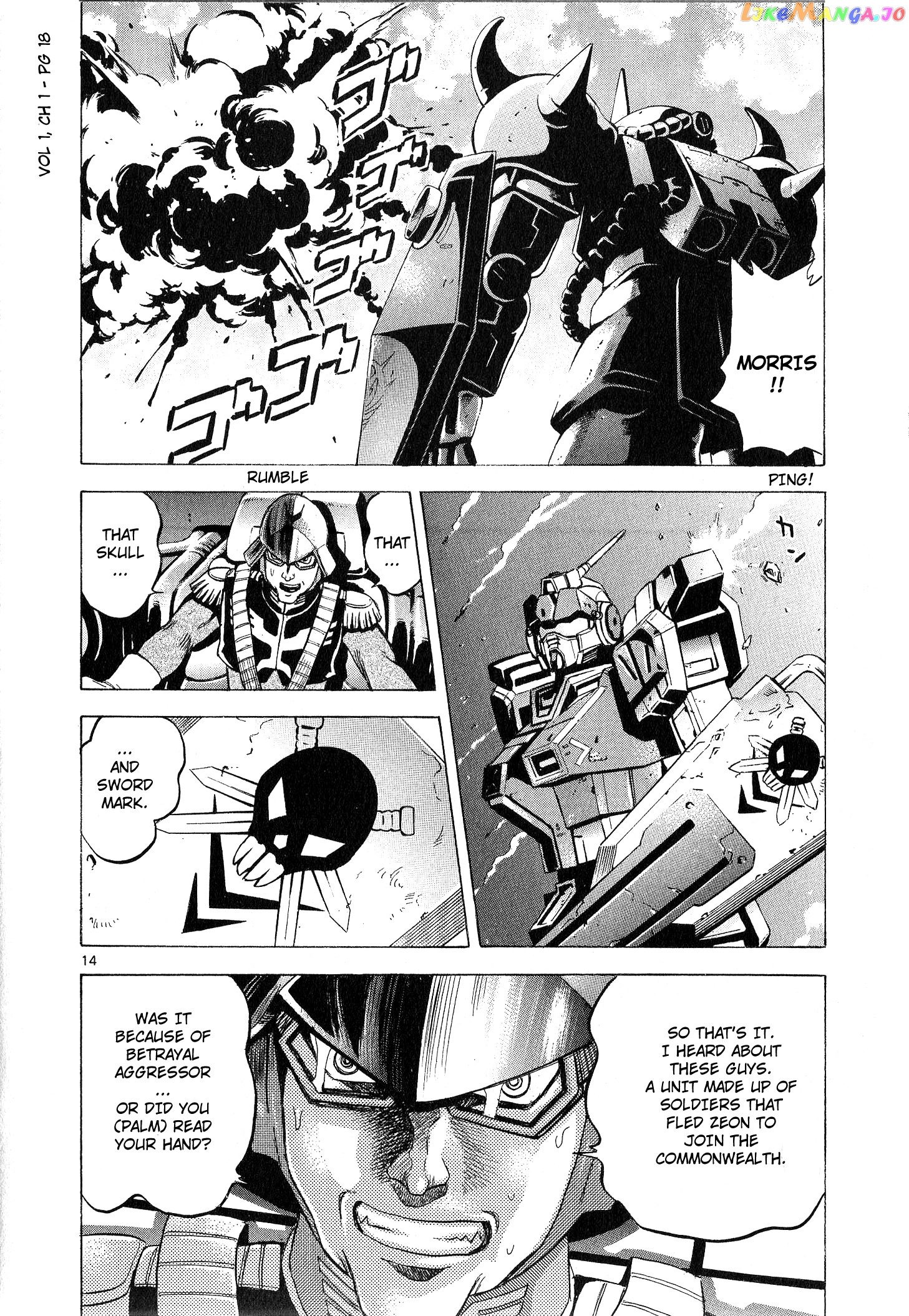 Mobile Suit Gundam Aggressor chapter 1 - page 14