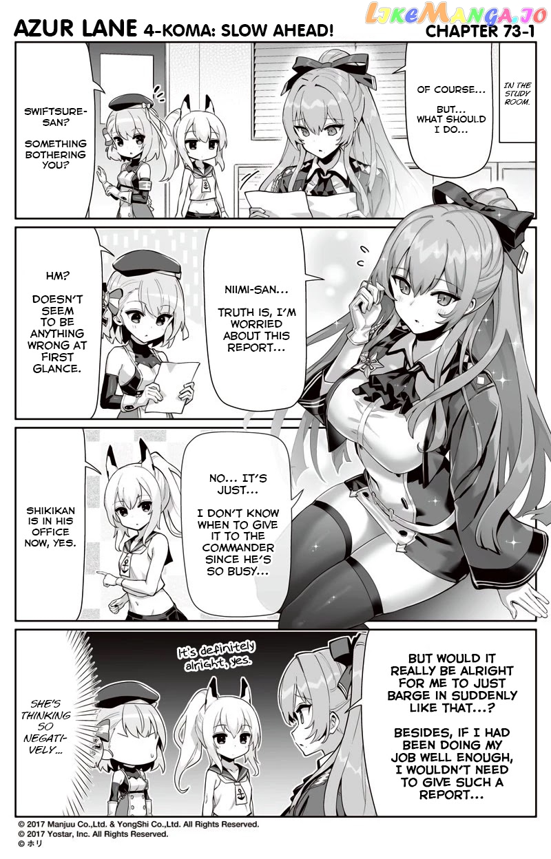 Azur Lane 4-Koma: Slow Ahead chapter 73 - page 1