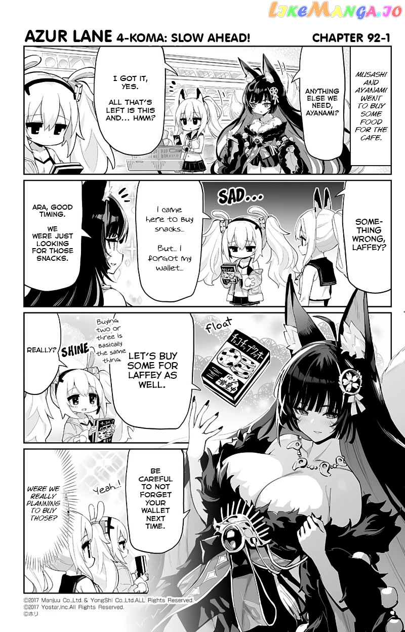 Azur Lane 4-Koma: Slow Ahead chapter 92 - page 1