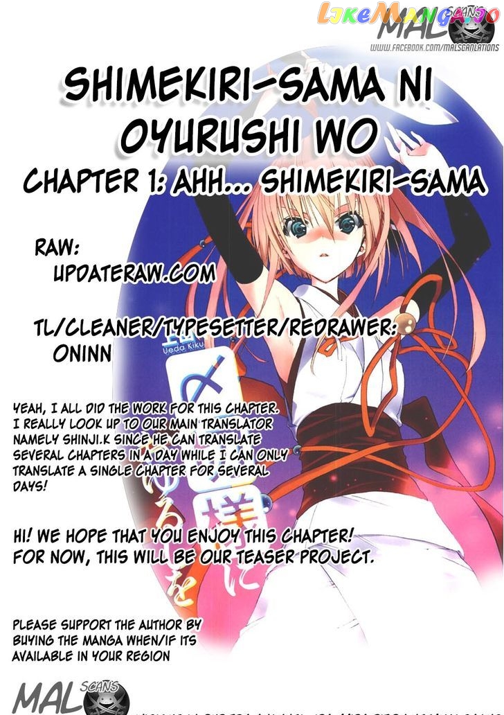 Shimekirisama Ni Oyurushi O chapter 1 - page 40