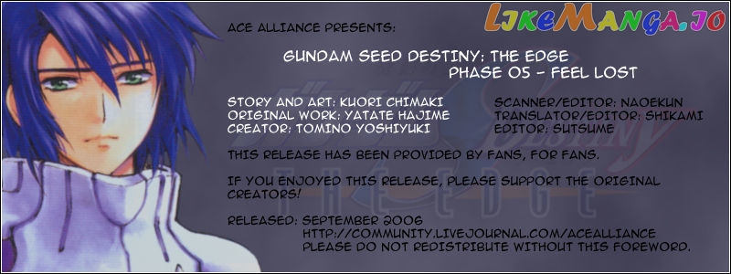 Kidou Senshi Gundam SEED Destiny the Edge Chapter 5 - page 1