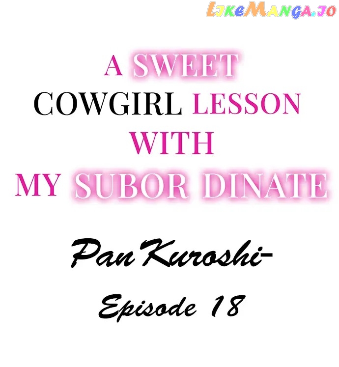 A Sweet Cowgirl Lesson With My Subordinate Chapter 18 - page 1