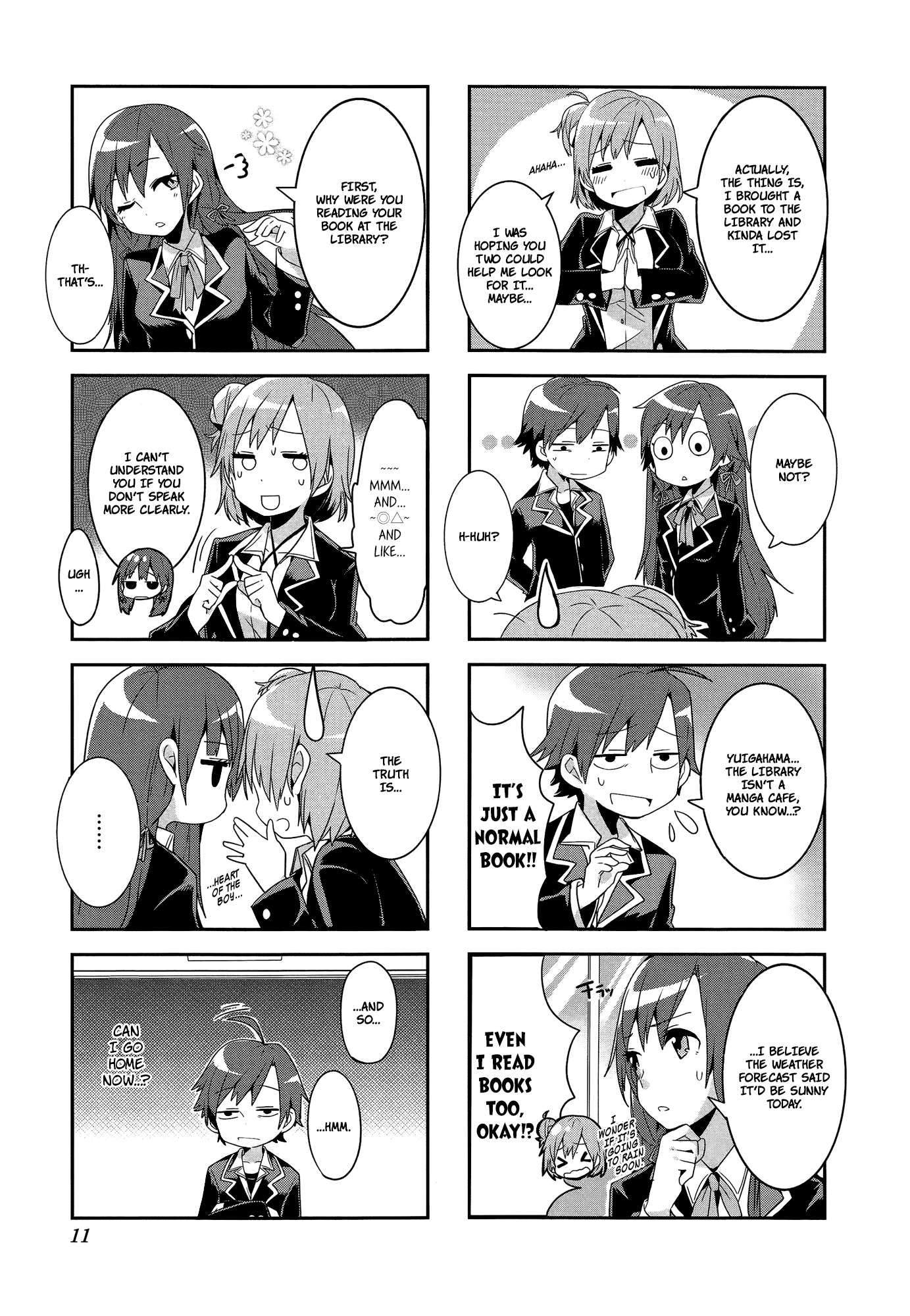 Yahari 4-Koma Demo Ore No Seishun Love Come Wa Machigatteiru. chapter 1 - page 10