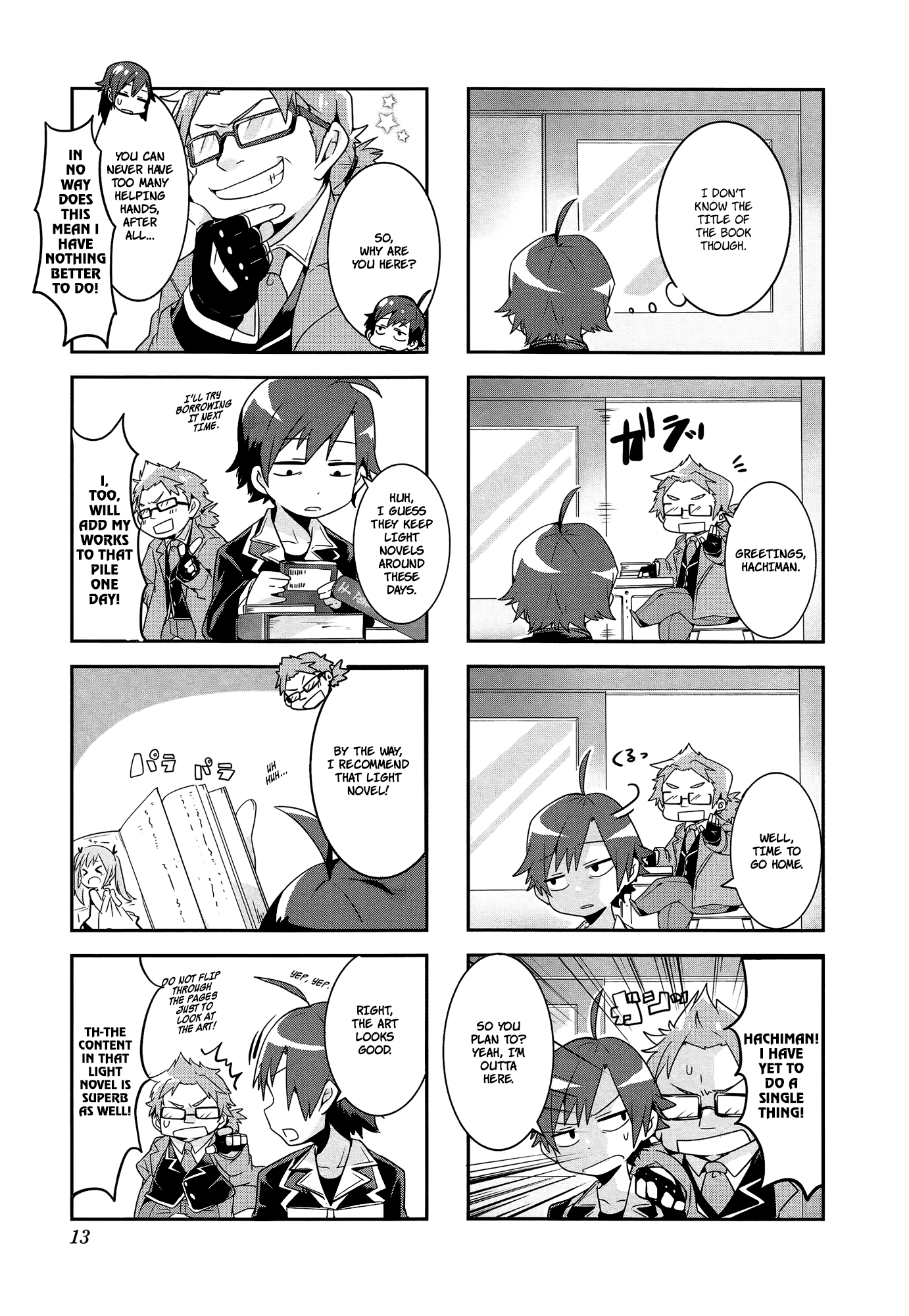 Yahari 4-Koma Demo Ore No Seishun Love Come Wa Machigatteiru. chapter 1 - page 12