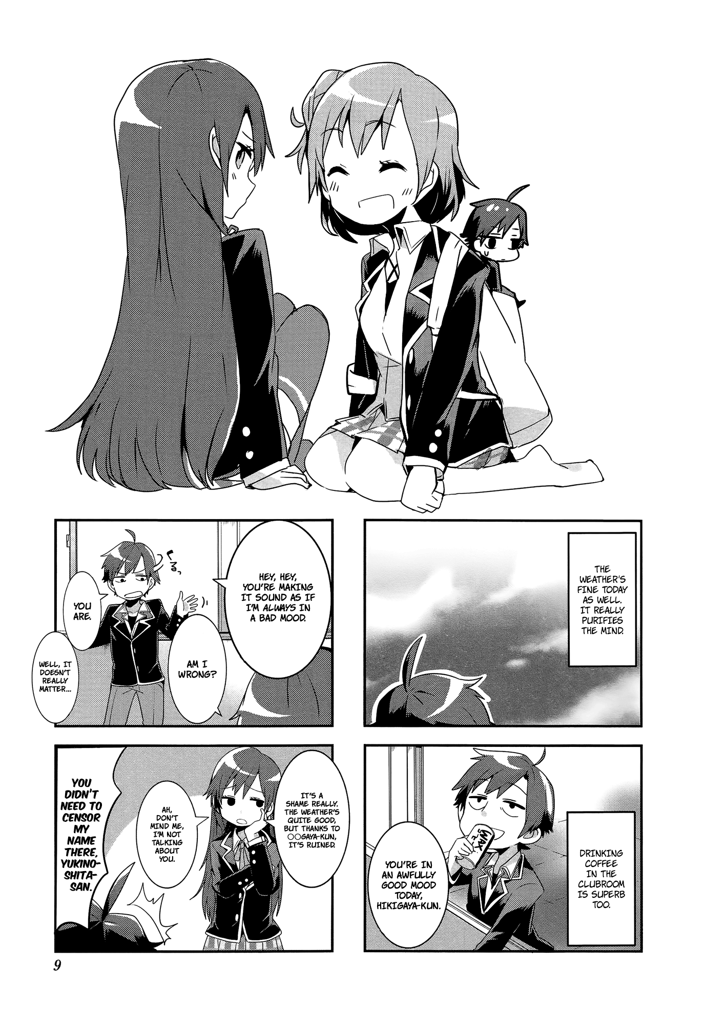 Yahari 4-Koma Demo Ore No Seishun Love Come Wa Machigatteiru. chapter 1 - page 8