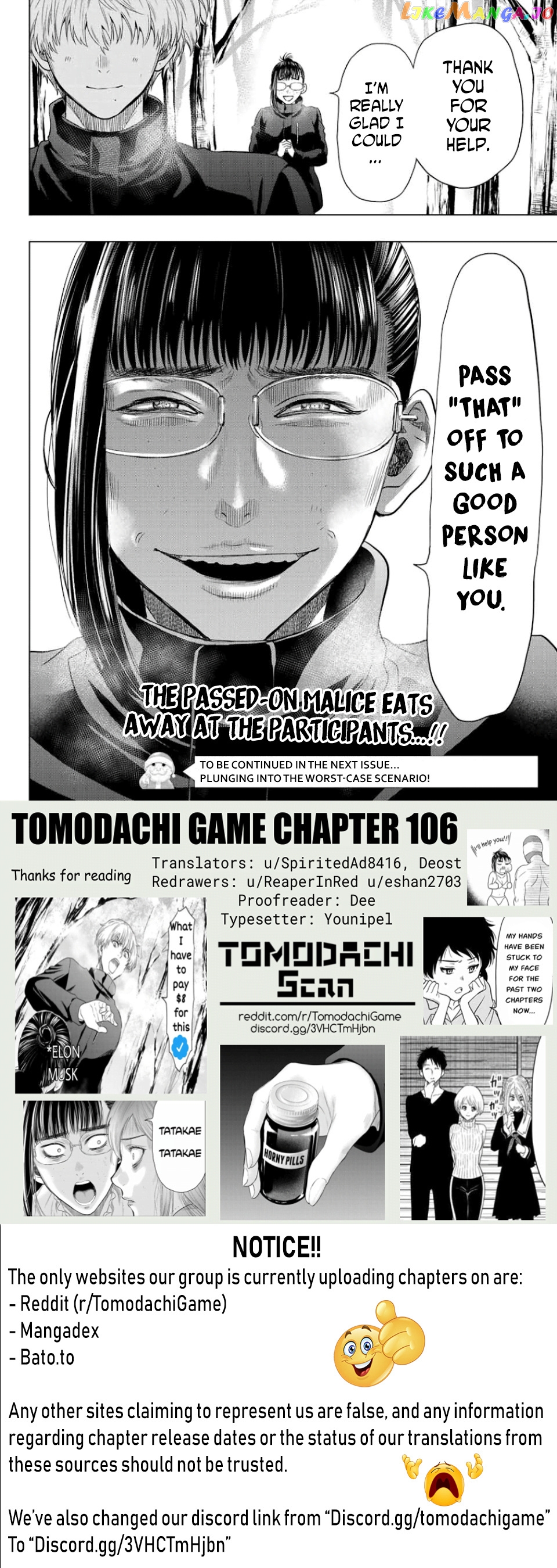 Tomodachi Game chapter 106 - page 36