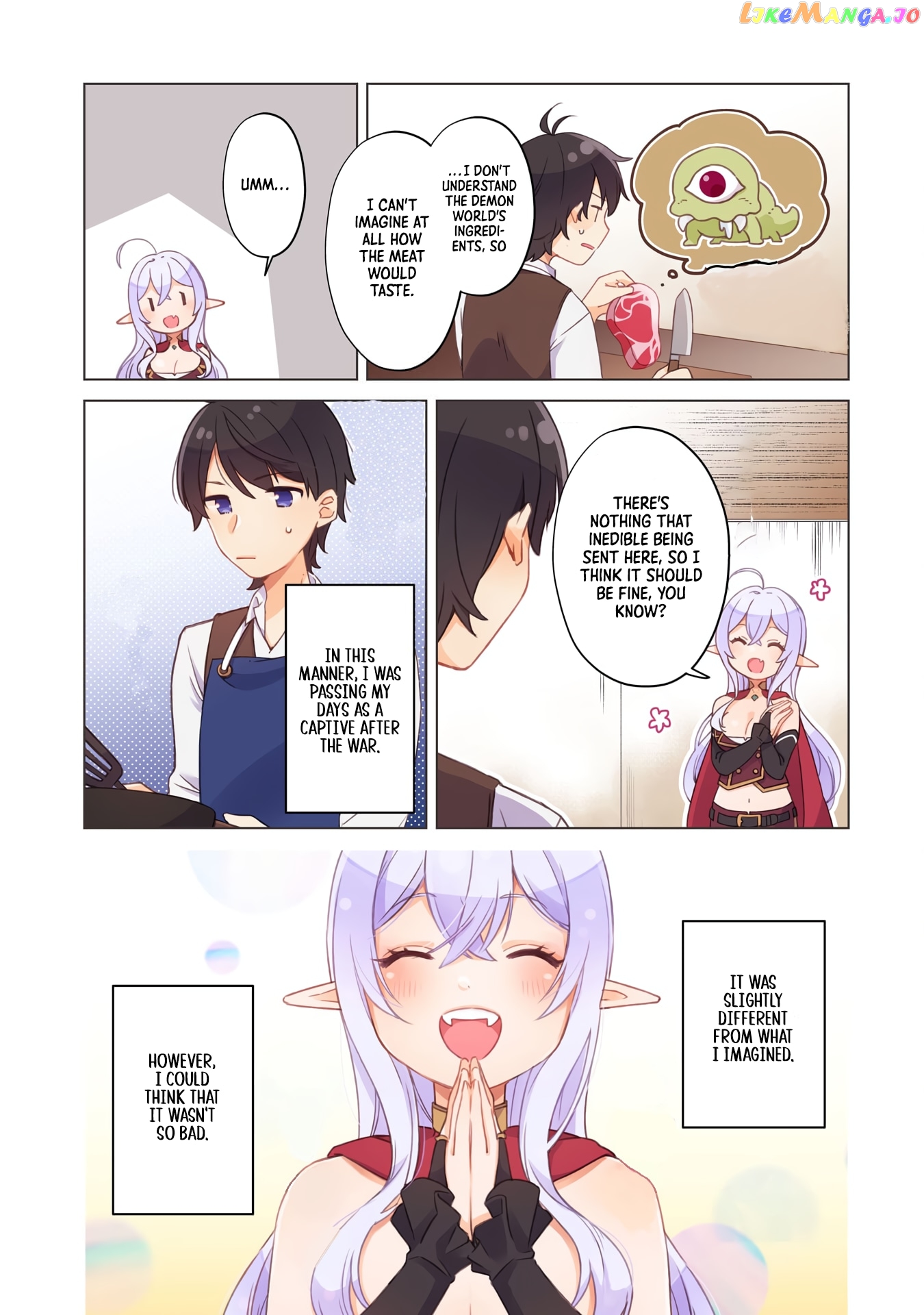 Hara Peko Mao To Horyo Yuusha! Mao Ga Ore No Heya Ni Meshi Wo Gui Ni Kurundaga chapter 1 - page 9