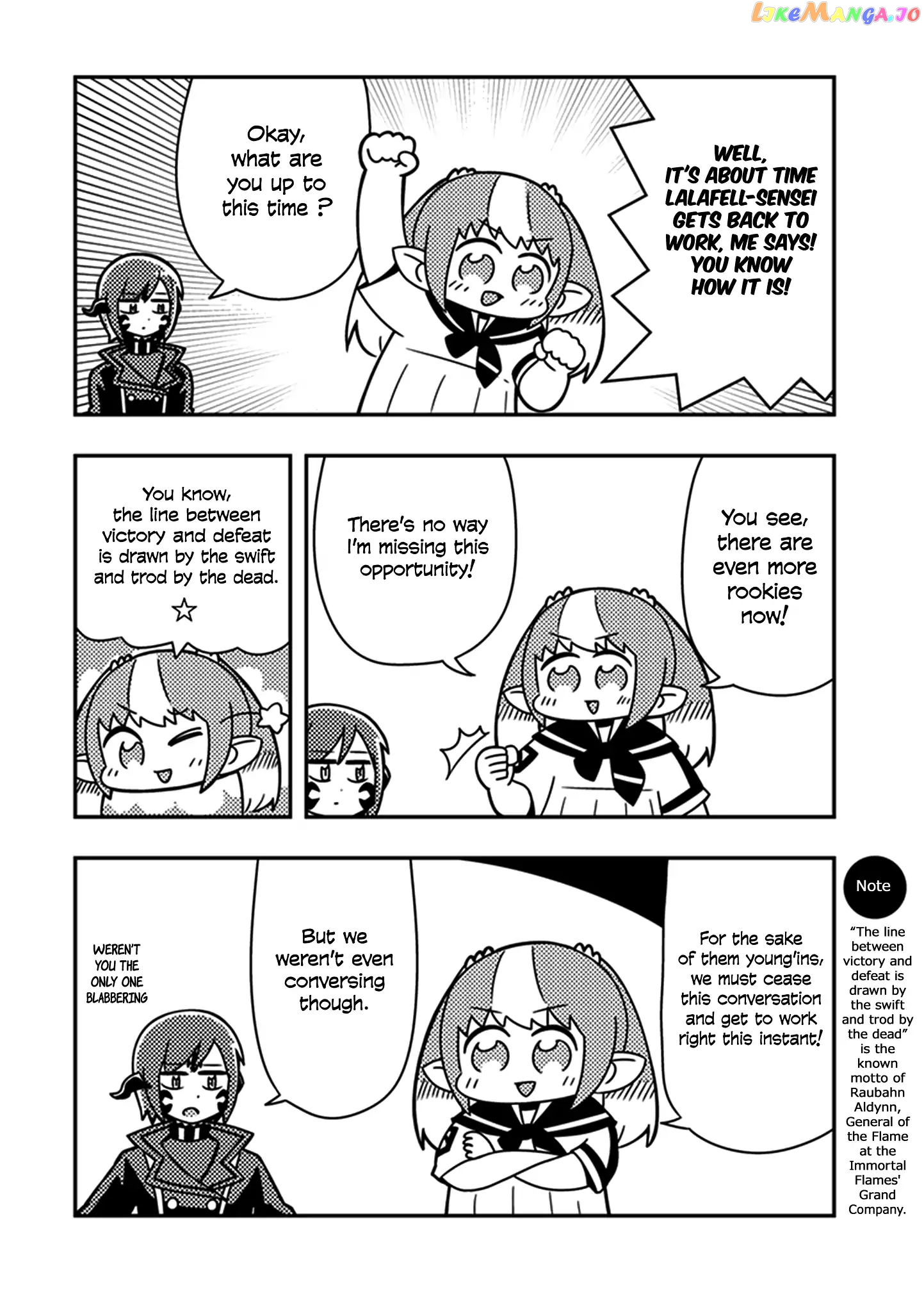 Final Fantasy XIV: Lalafell-sensei Will Teach You! chapter 5 - page 6