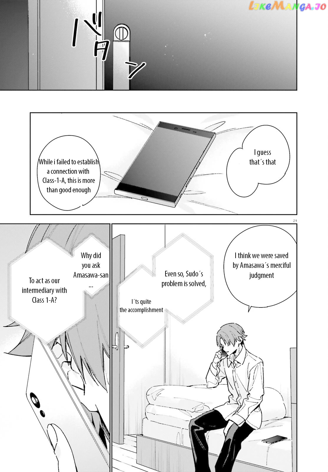 Youkoso Jitsuryoku Shijou Shugi No Kyoushitsu E: 2-Nensei-Hen chapter 8 - page 21