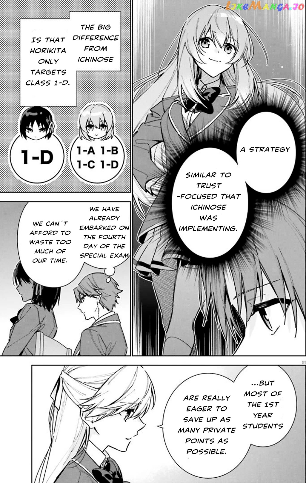 Youkoso Jitsuryoku Shijou Shugi No Kyoushitsu E: 2-Nensei-Hen chapter 9 - page 23