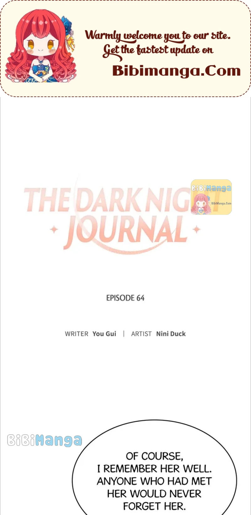 The Dark Night Journal Chapter 64 - page 1