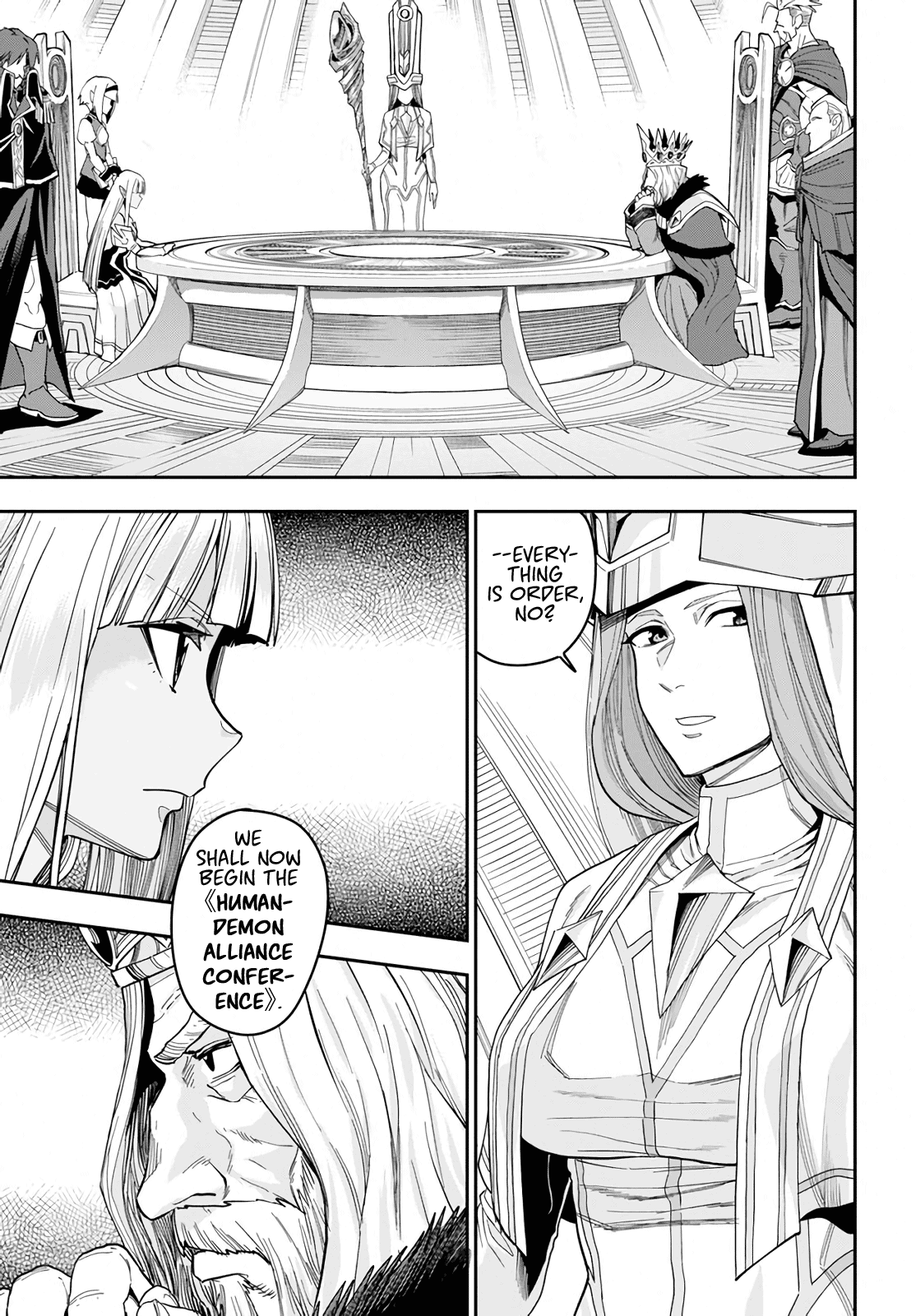 Konjiki no Moji Tsukai - Yuusha Yonin ni Makikomareta Unique Cheat chapter 59 - page 3