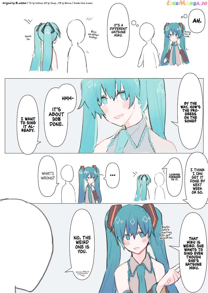 The Daily Life Of Master & Hatsune Miku Chapter 29 - page 1