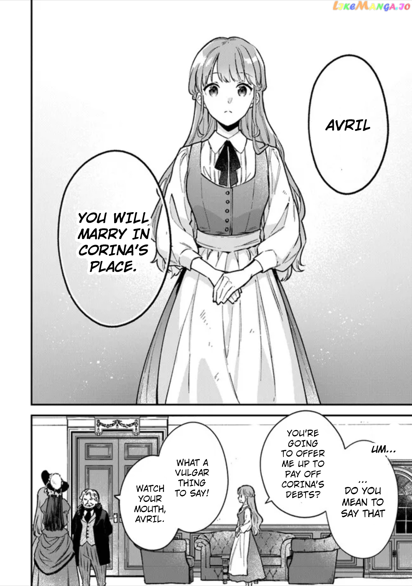 An Incompetent Woman Wants to Be a Villainess ~The Young Lady Who Married as a Substitute for Her Stepsister Didn't Notice the Duke's Doting~ chapter 1 - page 5