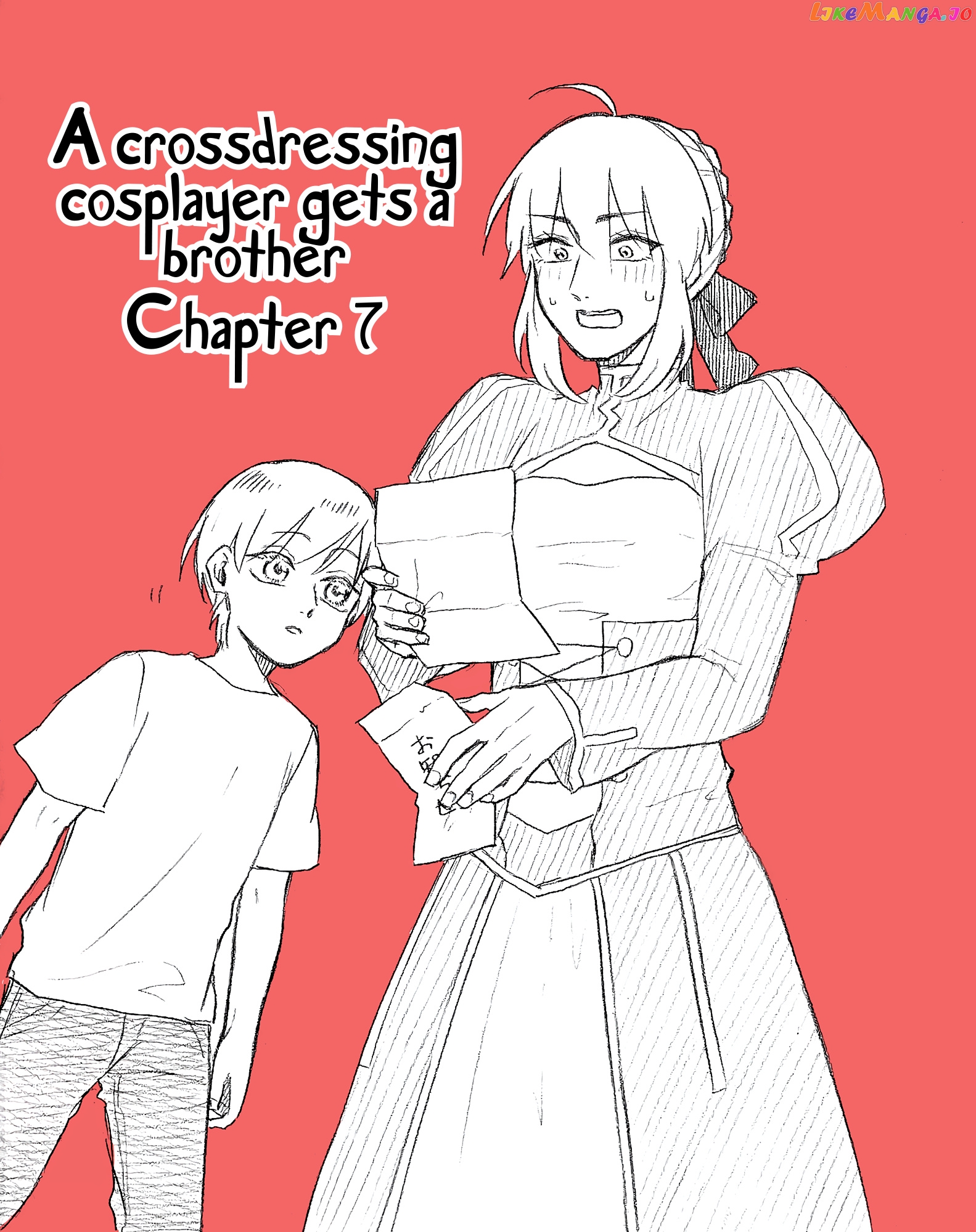 The Manga Where a Crossdressing Cosplayer Gets a Brother chapter 7.1 - page 1