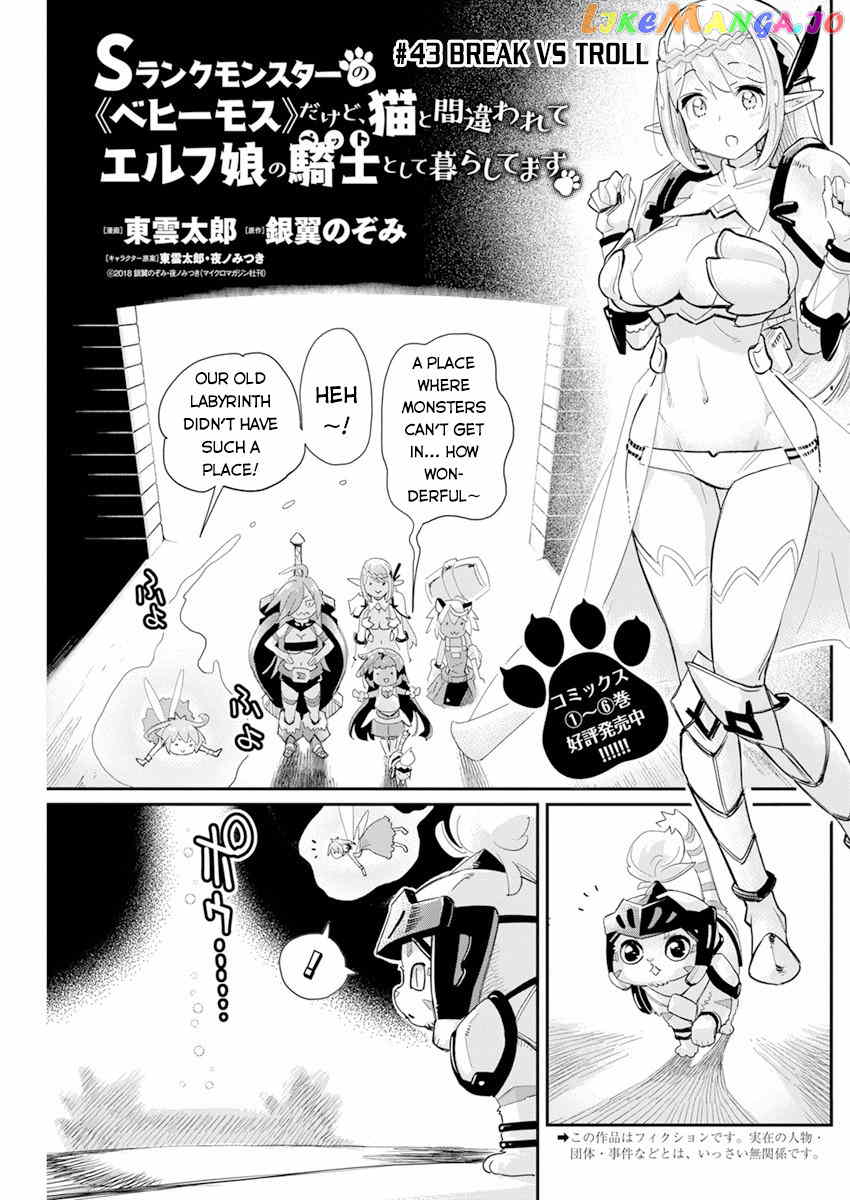 I Am Behemoth Of The S Rank Monster But I Am Mistaken As A Cat And I Live As A Pet Of Elf Girl chapter 43 - page 2