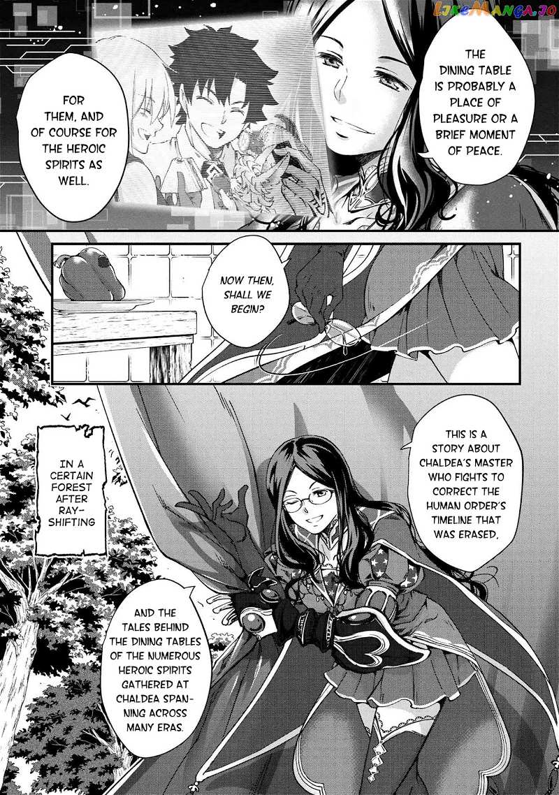 Fate grand Order – The Heroic Spirit Food Chronicles chapter 1 - page 3