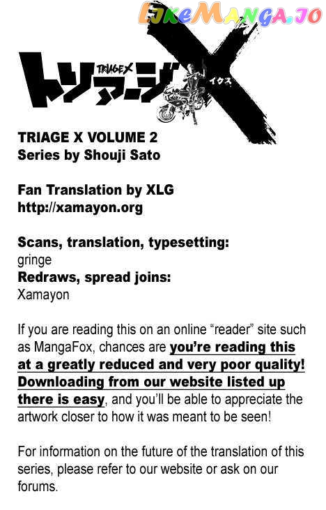 Triage X chapter 9 - page 1