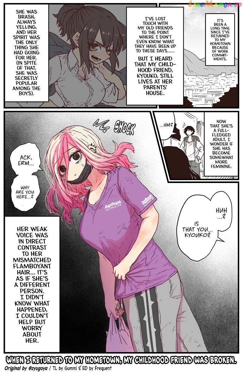 When I Returned to My Hometown, My Childhood Friend was Broken chapter 1 - page 1