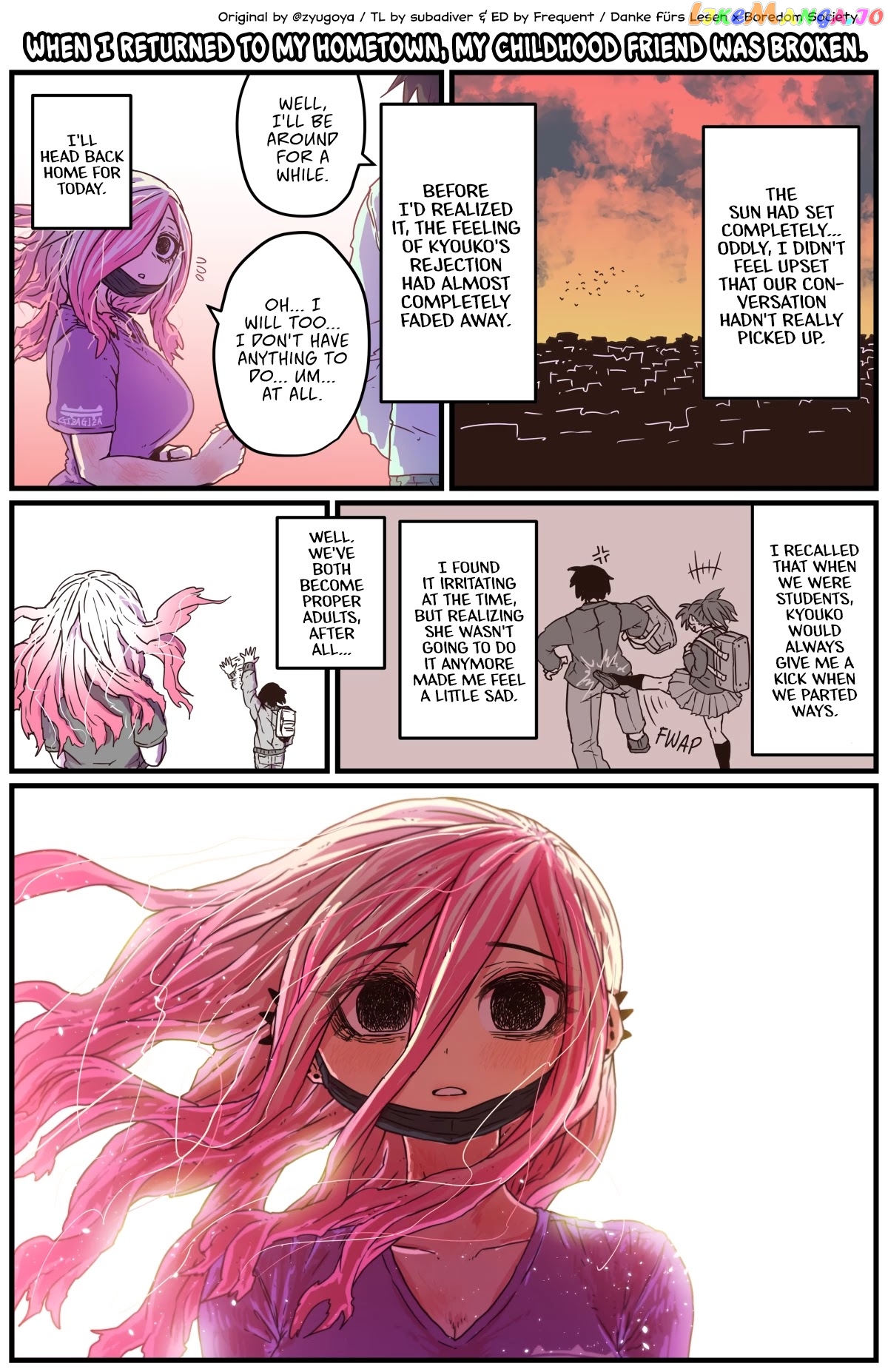 When I Returned to My Hometown, My Childhood Friend was Broken chapter 3 - page 1