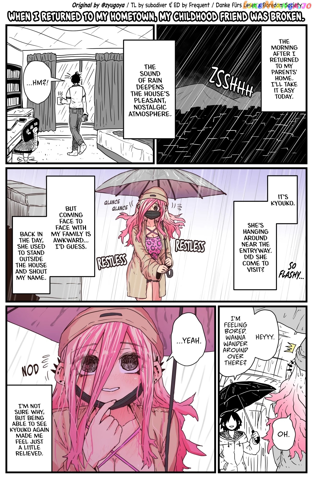 When I Returned to My Hometown, My Childhood Friend was Broken chapter 5 - page 1