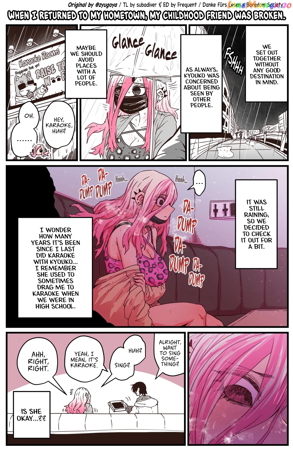 When I Returned to My Hometown, My Childhood Friend was Broken chapter 6 - page 1