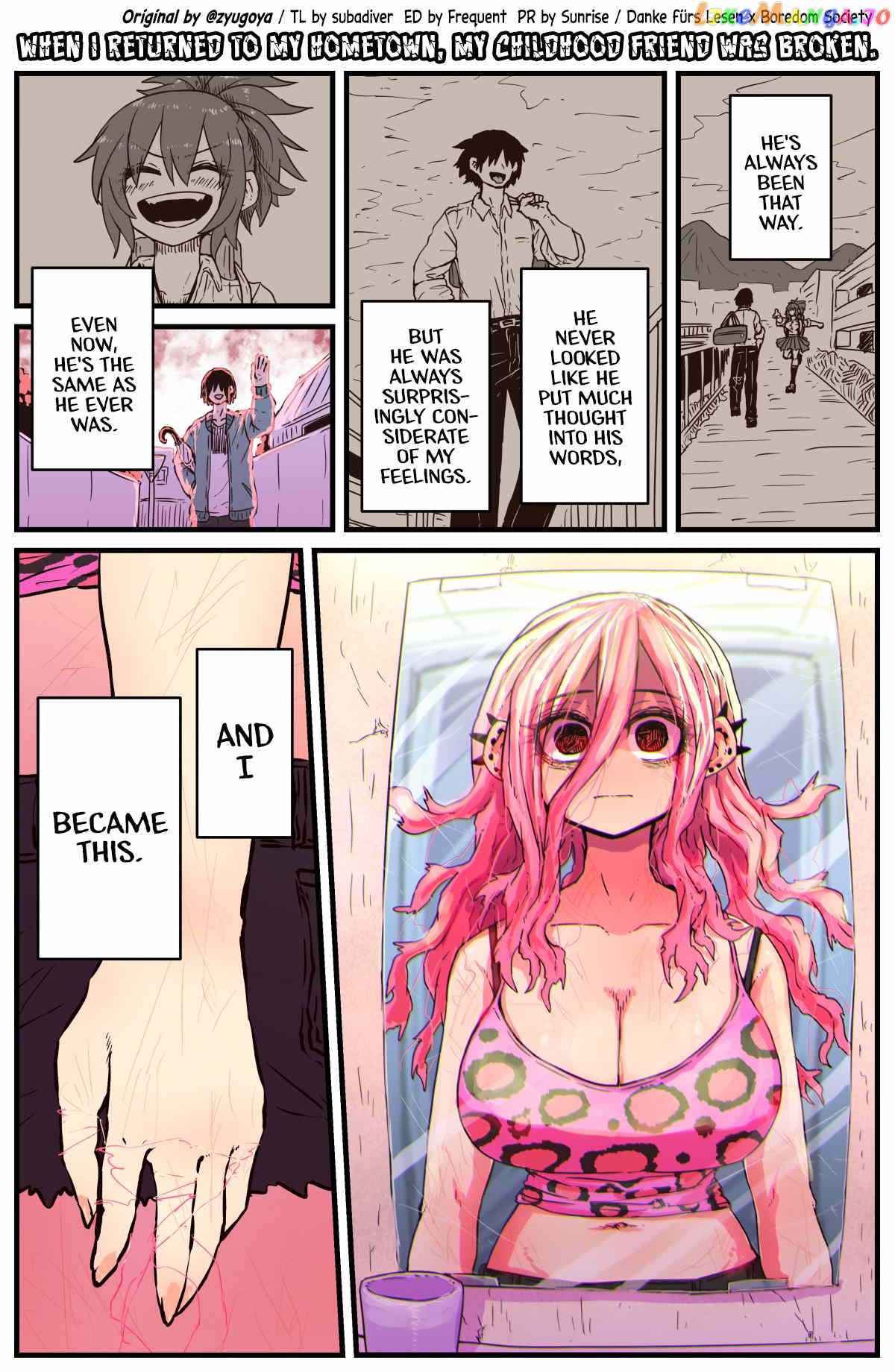 When I Returned to My Hometown, My Childhood Friend was Broken chapter 9 - page 1