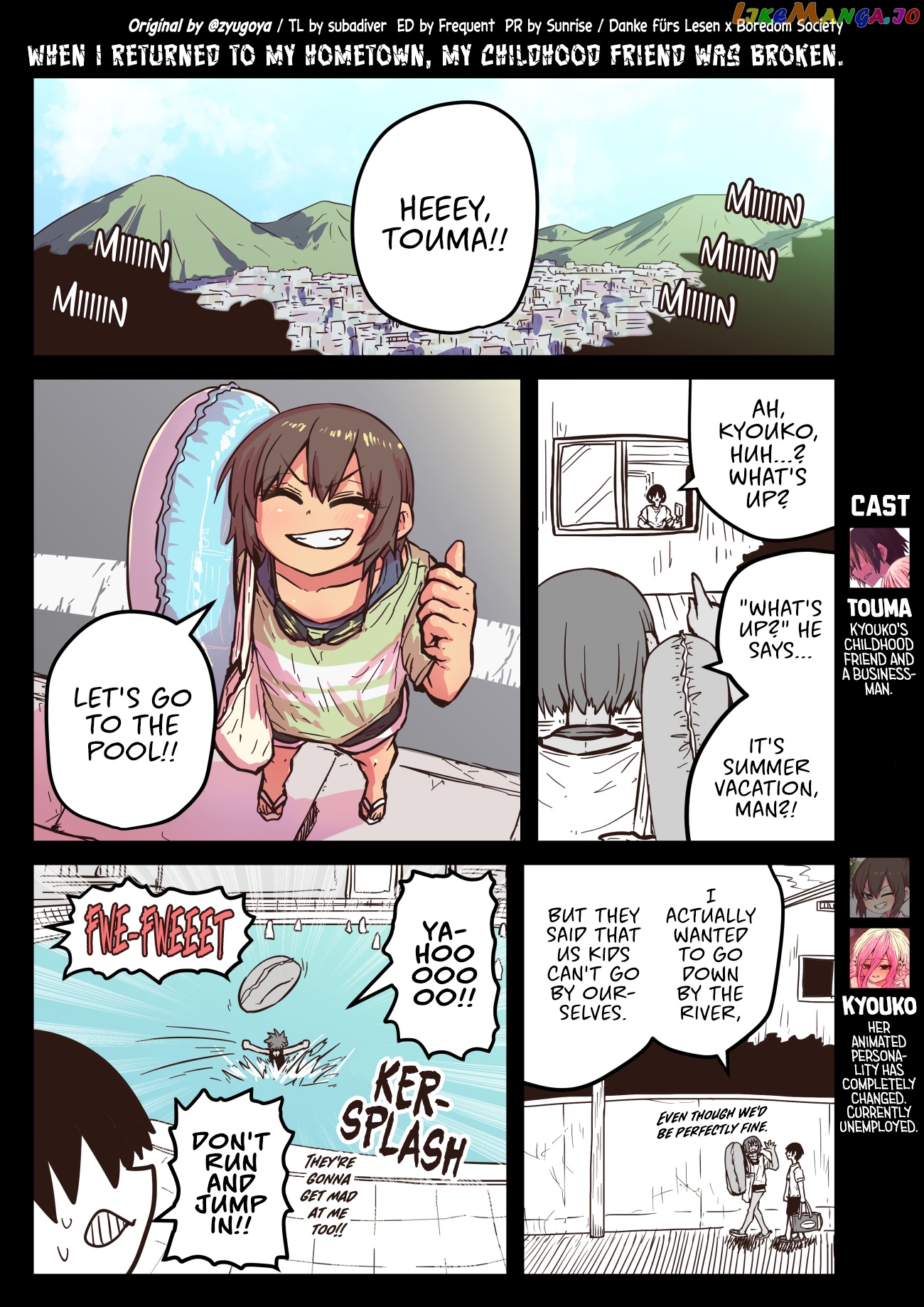 When I Returned to My Hometown, My Childhood Friend was Broken chapter 16 - page 1