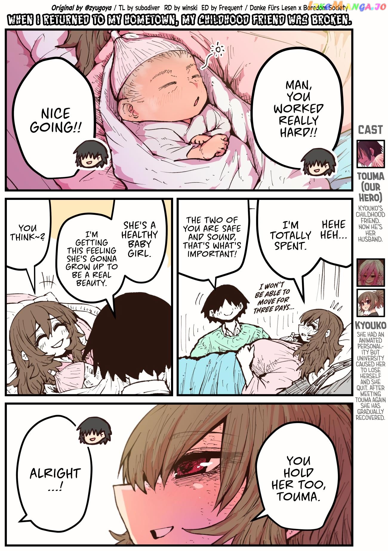 When I Returned to My Hometown, My Childhood Friend was Broken chapter 48 - page 1