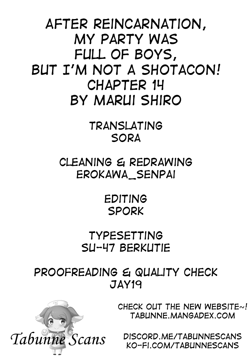 Tensei Shitara Paati Ga Otokonoko-Darakedattakedo Danjite Ore Wa Shotakon Janai! chapter 14 - page 14