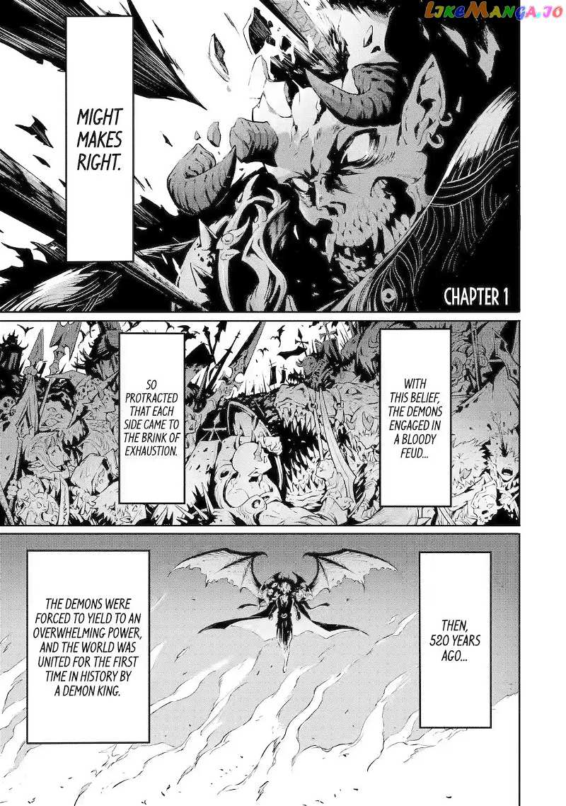 The God-Slaying Demon King: Reincarnated as a Mere Mortal to Become the Strongest in History! Chapter 1 - page 1