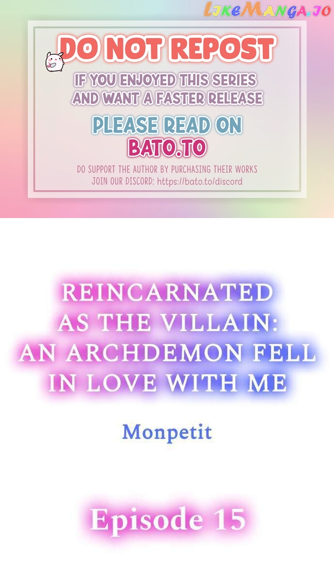 Reincarnated as the Villain: An Archdemon Fell in Love With Me chapter 15 - page 1