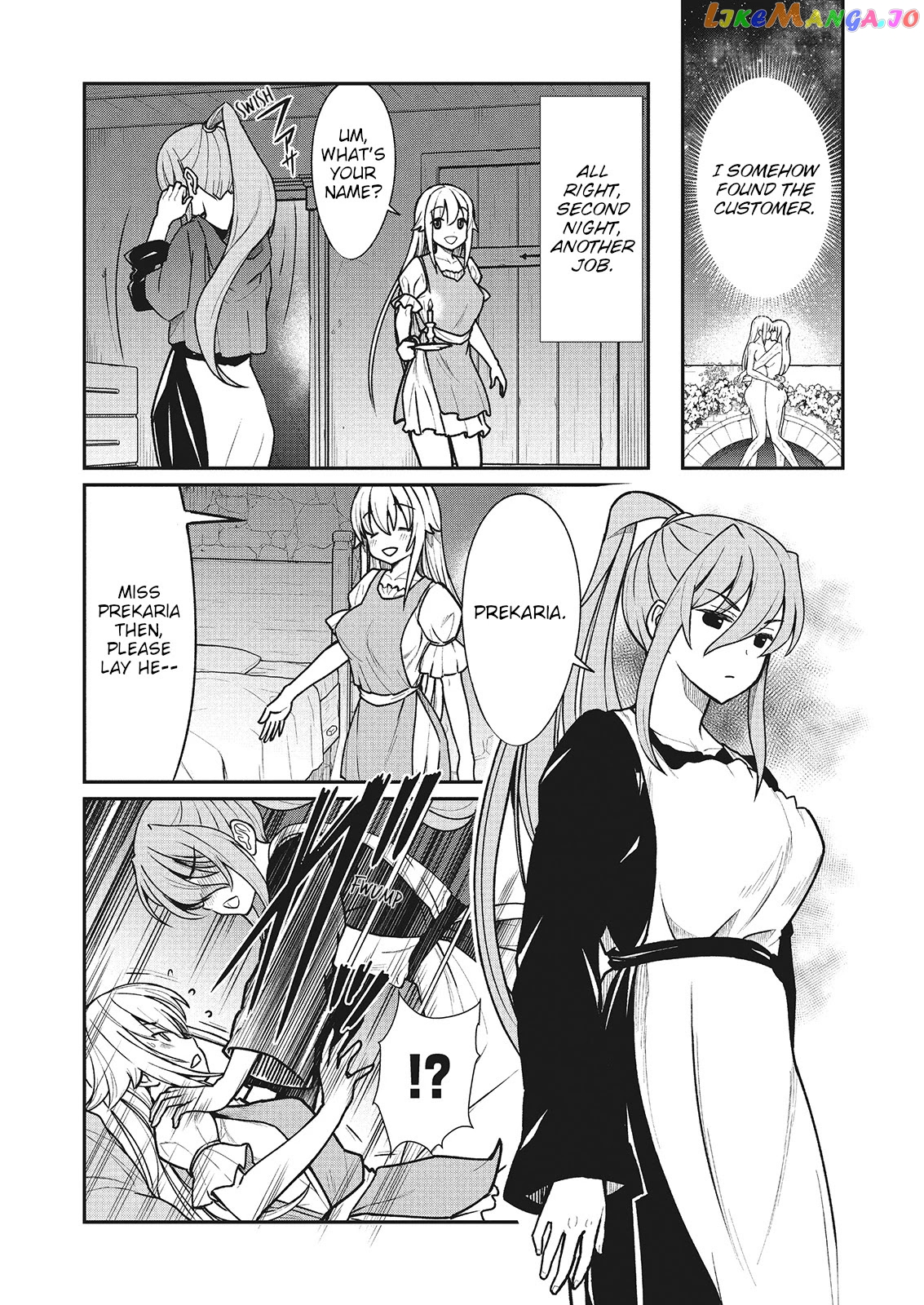 Becoming Princess Knight And Working At Yuri Brothel chapter 2 - page 12